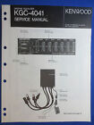 Kenwood Kgc-4041 Equalizer Service Manual Original Factory Issue