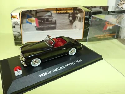 SIMCA 8 SPORT 1949 Noir NOSTALGIE N039 1:43 - Photo 1/3