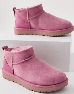 Nuevas Auténticas Botas UGG Clásicas Ultra Mini 1116109 Para Mujer Moda Rosa Orquídea - Imagen 1 de 8