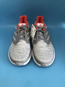 adidas Kids RapidaRun Knit J Sneaker F36157 White/Grey/Active Orange - Picture 1 of 3