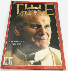 POPE JOHN PAUL II TIME MAGAZINE COMMEMORATIVE ISSUE APRIL 11, 2005 ROME ITALY - Picture 1 of 2