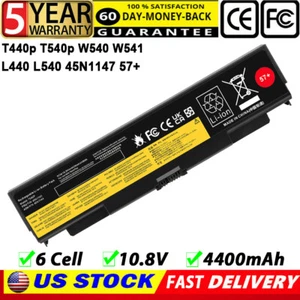 For Lenovo ThinkPad T440P T540P Battery 45N1152 45N1153 45N1162 45N1163 0C52863 - Picture 1 of 15