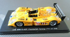 SPARK 1:43 MODEL LOLA B06/10-AER CHAMBERLAIN SYNERGY LE MANS 2008