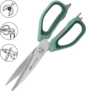 5-in-1 Kitchen Scissors – Heavy Duty Shears w/ Nutcracker & Bottle Opener - Picture 1 of 7