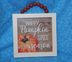 Happy Pumpkin Spice Season Beaded Wall Hanging - Picture 1 of 3