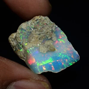Natural White Opal Rough 8.90 CTS, Ethiopian Welo Opal Raw Gemstone For Jewelry - Picture 1 of 9