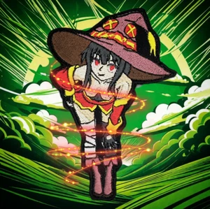 Megumin bending over embroidered patch - Picture 1 of 4