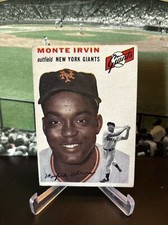1954 Topps #3 Monte Irvin New York Giants HOF NO CREASES 
