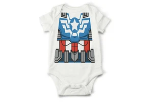 Baby Captain Sam Super Solider America Costume Cosplay Bodysuit - Picture 1 of 2