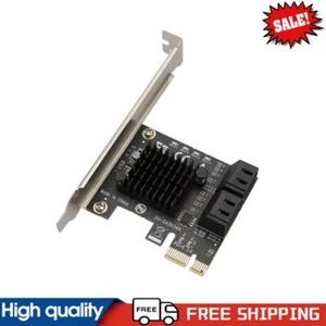 SATA PCIe Adapter 4 Port SATA III to PCI Express 3.0 X1 Controller Expansion #g - Picture 1 of 9