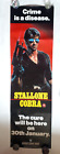 "COBRA 1986 SYLVESTER STALLONE Video Shop Tür POSTER UK 18X60"