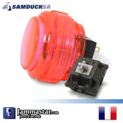 Crown / Samducksa SDB-202C Cherry - Arcade Push button - Rose Pink