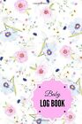 Baby Log Book Pink Floral Cover  Daily Childcare By Signature Planner Journals