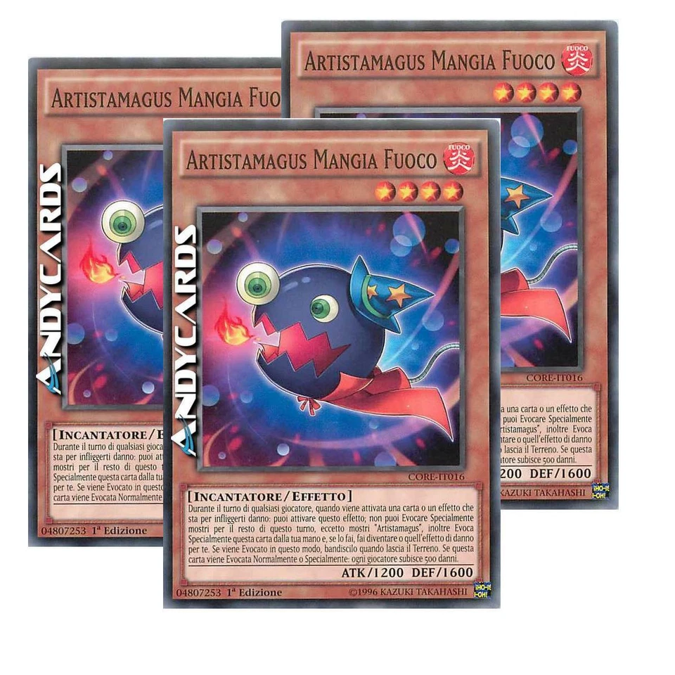 3x ARTISTAMAGUS MANGIA FUOCO (Performage Flame Eater) Comune • CORE IT016 YUGIOH - Immagine 1 di 1