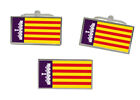 Majorca (Spain) Flag Cufflink and Tie Pin Set