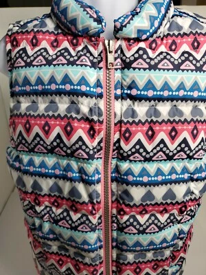 Chaleco Gymboree Niños Niñas Sin Mangas Acolchado Puffer Rosa M (7-8) Foto 1 de 4