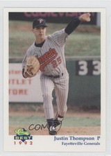 1992 Classic Best Fayetteville Generals Justin Thompson #1 Rookie RC