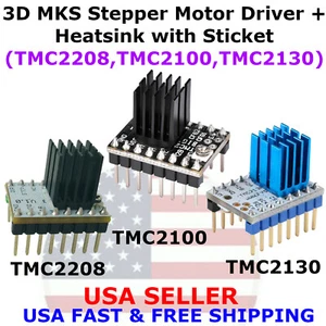 Controlador de motor paso a paso 3D MKS TMC2208/TMC2100/TMC2130 + disipador térmico con reparación de pegatinas - Imagen 1 de 21