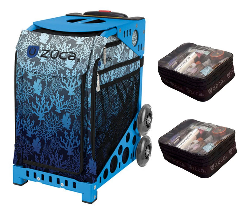 Zuca Sport Bag - Reef  with 2 Small Utility Pouch (Blue Frame) - Image 1 of 1