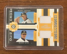 2005 Playoff Prestige Connections Jerseys /250 Bobby Crosby Barry Zito #C-20