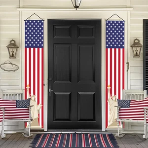Patriotic Porch Sign Banner Flag Banners Porch Signs 12X72 Inch Large Banners Wa - Picture 1 of 7