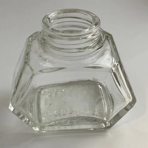 Vintage Waterman’s Ink Bottle Glass 2oz - Picture 1 of 6