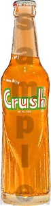 6" NARANJA CRUSH (b) CALCOMANÍA DE BOTELLA MÁQUINA DE TUERCAS DE GOMA - Imagen 1 de 1