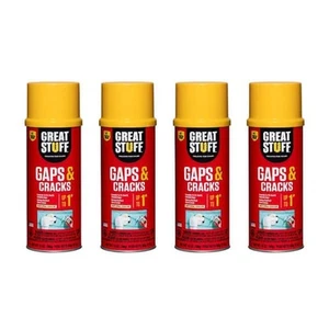 (4 Pack) GREAT STUFF Spray Foam Sealant for Insulating Gaps and Cracks, 12 oz. - Picture 1 of 12