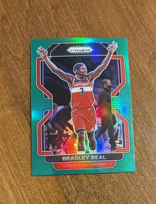 Bradley Beal 2021-22 Panini Prizm verde #45 Washington Wizards Suns Gators Foto 1 de 2