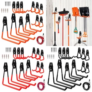 Heavy Duty Garage Storage Utility Wall Hooks Sheds Organizer Garden Tools Hanger - Picture 1 of 262