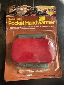 Caliber Solid Fuel Pocket Handwarmer Vintage New Old Stock Damaged Package - Picture 1 of 5