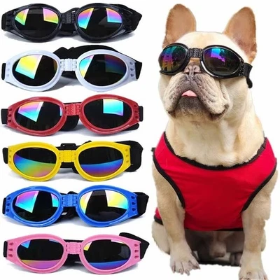 UV Protective Dog Sunglasses Pet Eye Wear Sun Goggles for Small Dogs Pet Goggles - image 1 of 4