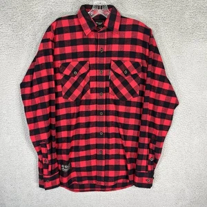 The Vermont Flannel Co. Shirt Mens XS Red Buffalo Plaid Long Sleeve Made in USA - Picture 1 of 6