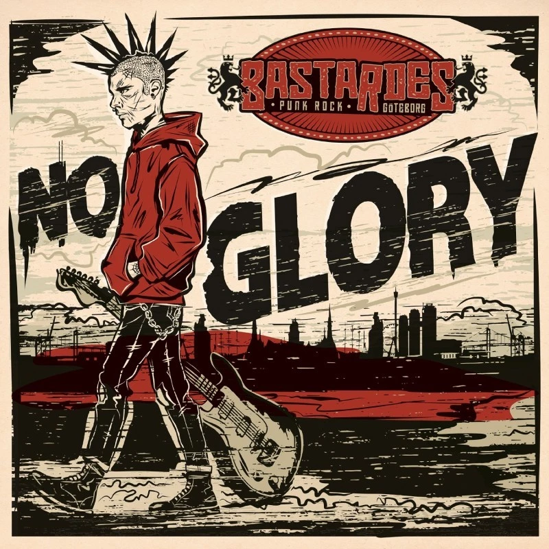 BASTARDES - NO GLORY LP Lim. Red - Black Splatter Skinhead Oi! Punk Cock Sparrer - Bild 1 von 1