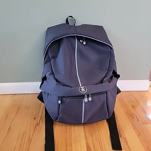 Crumpler Dark Blue Gray Backpack Camera Bag Laptop Pockets Padded Back Straps - Picture 1 of 5