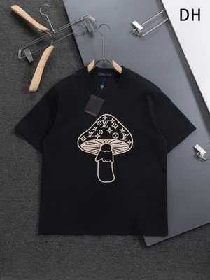 国际品牌男式白色时尚T恤男性短袖衬衫 — 第 1/4 张图片