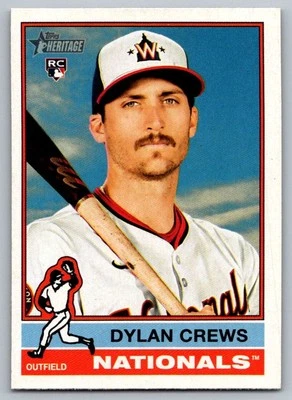 2025 Topps Heritage Dylan Crews Rookie Washington Nationals #247 - Image 1 of 2