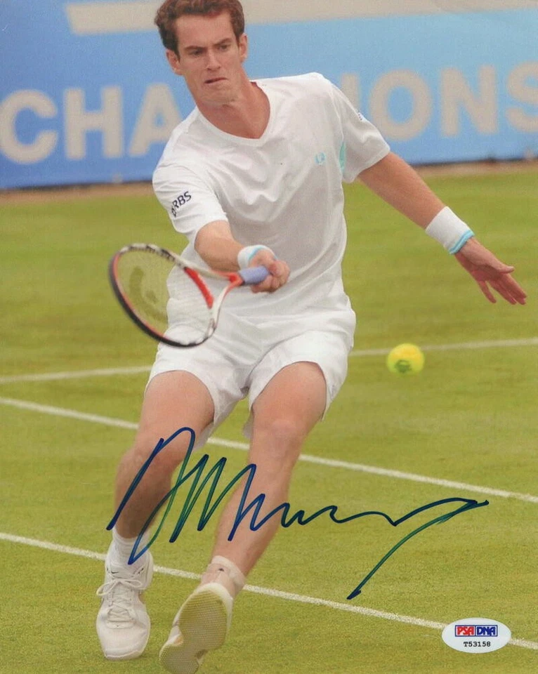 FOTO AUTÓGRAFA FIRMADA POR ANDY MURRAY 8x10 - Wimbledon, US OPEN CHAMPION PSA Foto 1 de 1