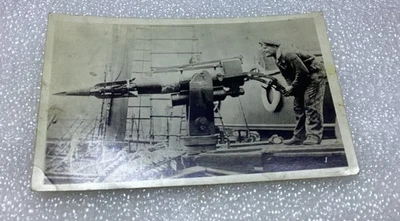 Винтажный. RPPC КИТОБОЙНАЯ ГАРПУННАЯ ПУШКА  - Изображение 1 из 3