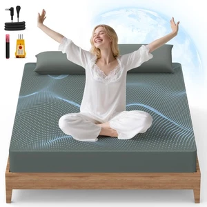 RelaxRite Grounding Sheets Queen Size, 95% Cotton + 5% Pure Silver Fiber, Fit... - Picture 1 of 7