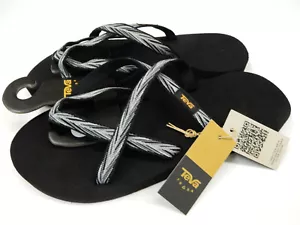 Teva Womens Olowahu Palms Black White 11 - Picture 1 of 1