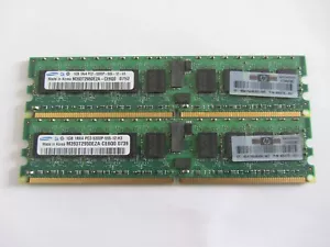 LOT OF-(2x1GB)Samsung M393T2950EZA 240-Pin 1Rx4 PC2-5300P DDR2-667 SDRAM ECC - Picture 1 of 3