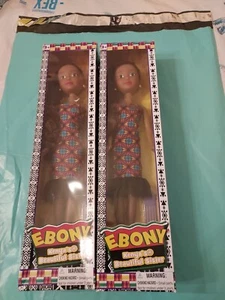 Lot of 2 Kenya Beautiful Sister Doll 12" Ebony Kenyan Dolls - Free Shipping - Picture 1 of 6