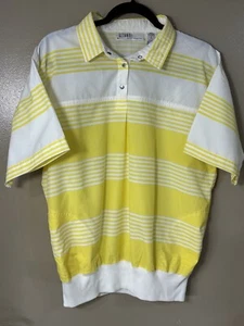 Vintage Gitano Limited Collection Men's Large Shirt, Ribbed Bottom Bright Yellow - Picture 1 of 7