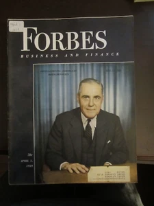 Forbes Magazine April 1959 Owens Corning Fiberglass Harold Boeschenstein 67 - Picture 1 of 1