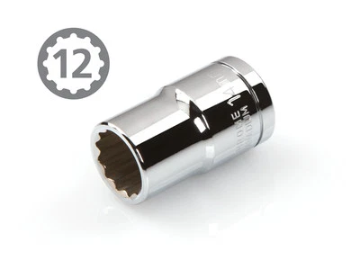 TEKTON 14227 1/2-Inch Drive by 14 mm Shallow Socket, Cr-V, 12-Point - Image 1 of 3
