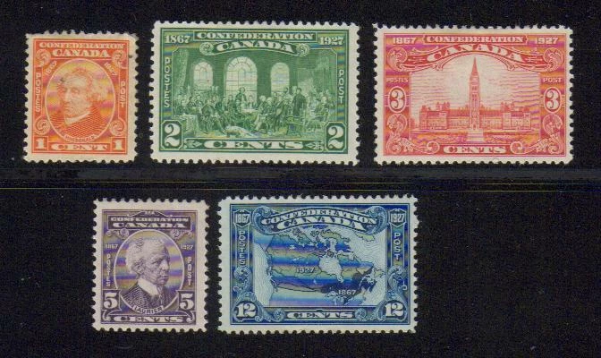 1927 Canada SC# 141-145 - 60th Anniversary of Confederation Lot# 1 M-HR   - Image 1 of 1