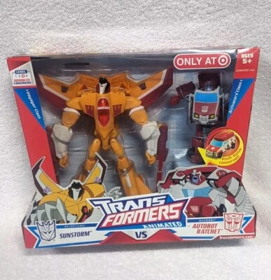 Transformers Animated 2pack Sunstorm Seeker Jet Activators Ratchet Medic Lot MIB - Image 1 of 4