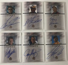 Sign Of The Times Autograph Cards Steve Park Tony Raines Wasson (2000)  Lot Of 6