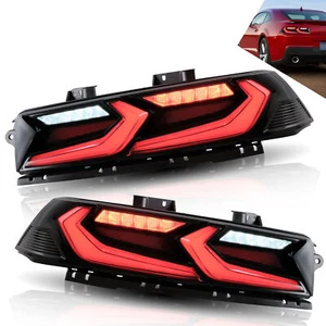 Luces traseras para Chevrolet Camaro 2014-2015 LED lentes rojas pares de luces de freno traseras - Imagen 1 de 12